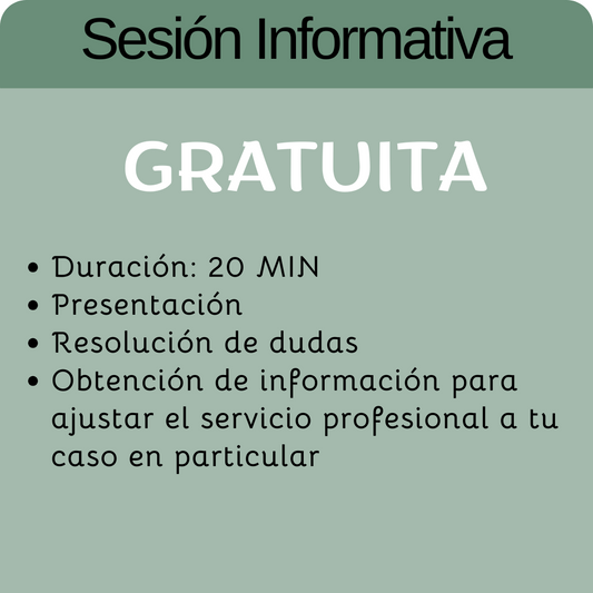 SESION INFORMATIVA GRATUITA